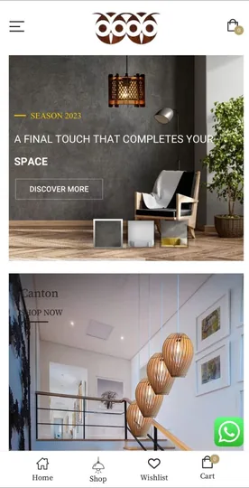 Two Owls Store mobile website preview